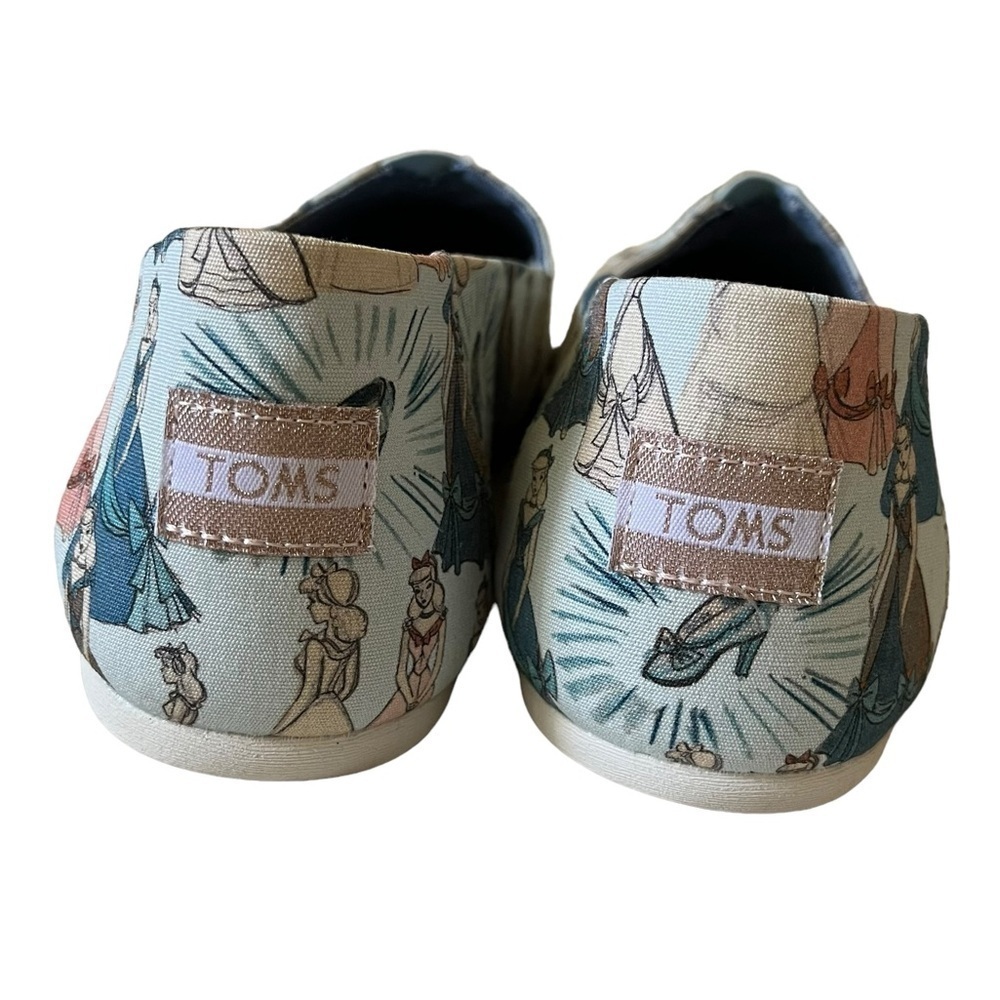 Toms x Disney limited edition Cinderella print classic canvas slip-on shoes - Picture 7 of 9